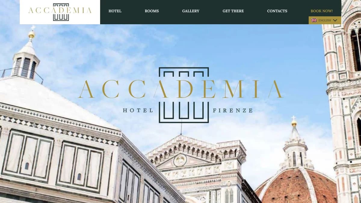 Hotel Accademia Firenze website preview
