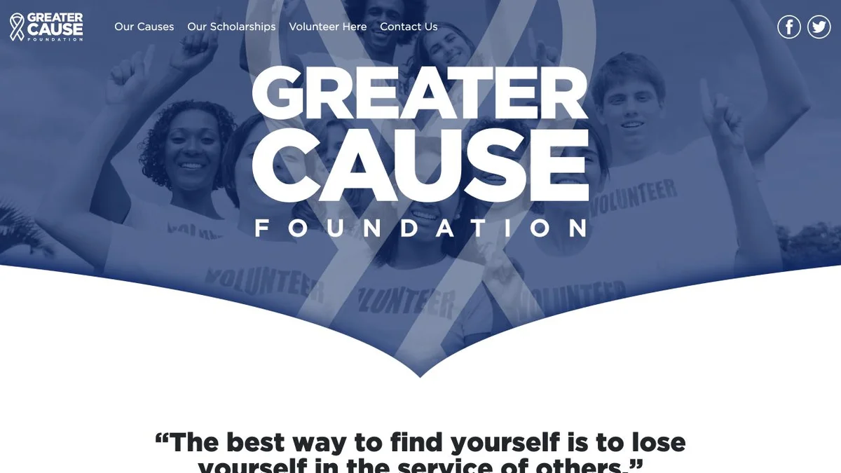 Greater Cause Foundation website preview