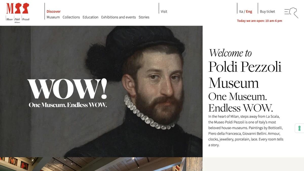 Museo Poldi Pezzoli website preview