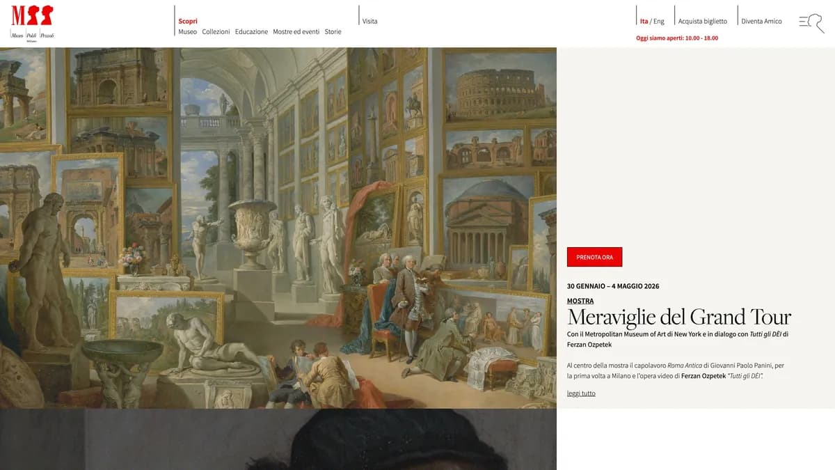 Museo Poldi Pezzoli website — A historic house-museum in the heart of Milan — bringing its extraordinary private collection to the world online.